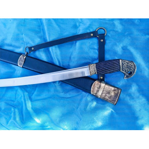 ОФІЦЕРКА шашка кована ручної роботи Сергія Дитюка, сталь - 65Г - пружинна 54-55 HRC. Photo 2